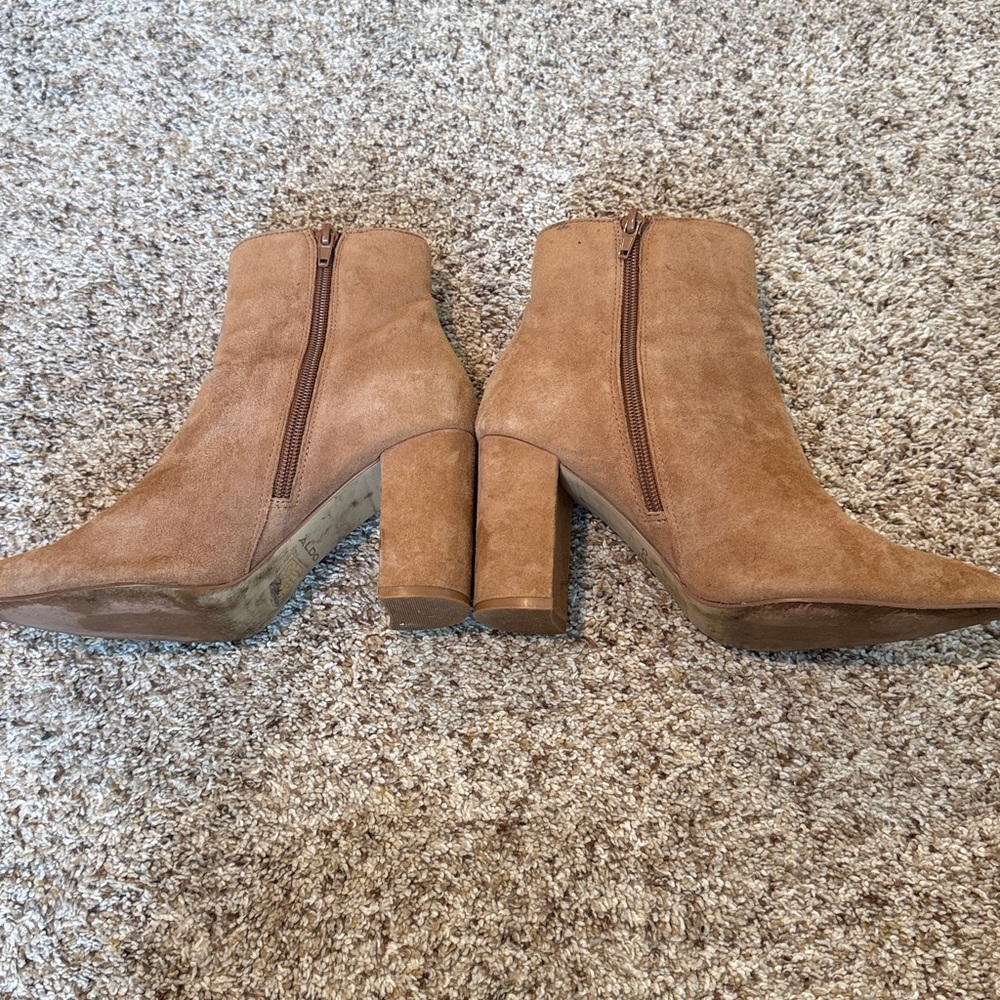 Suede Tan Booties - Picture 4 of 4